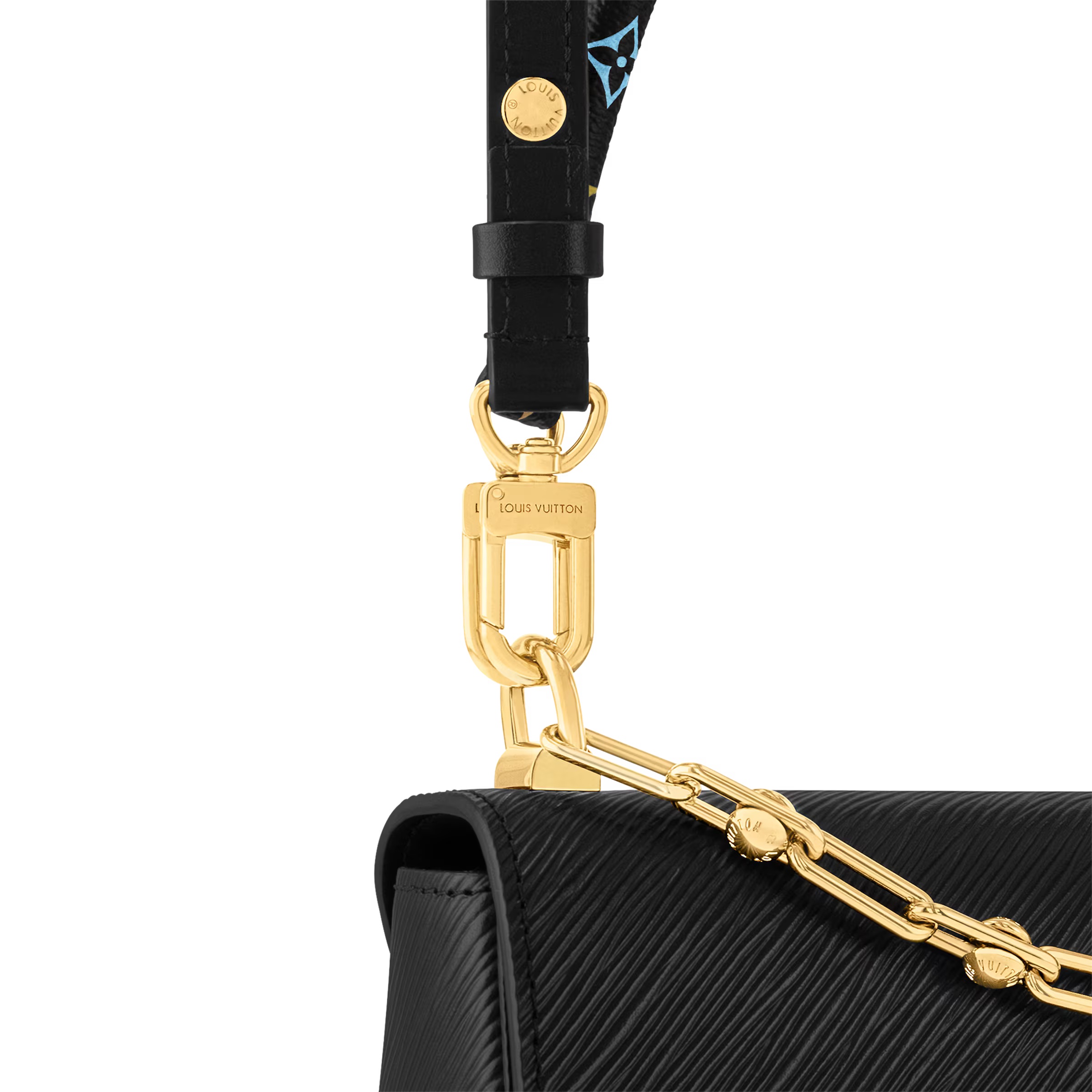 Túi đeo chéo Louis Vuitton LV x TM Twist MM Slim Black 1